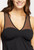 Lusomé Cotton Sleeveless Erin V-Neck Nightie With Stretch Mesh (Extra Small - 3X)