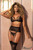 Mapale Lace 3- Piece Bra & Garter Belt Lace Set 8561