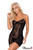 Mapale Sheer Lace Peek-A-Boo Babydoll & Matching G-String 7360