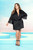 Mapale Satin Robe with Lace Trim and Self Tie Belt 7424