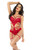 Mapale Sheer Lace Teddy 2-1 Set 7444