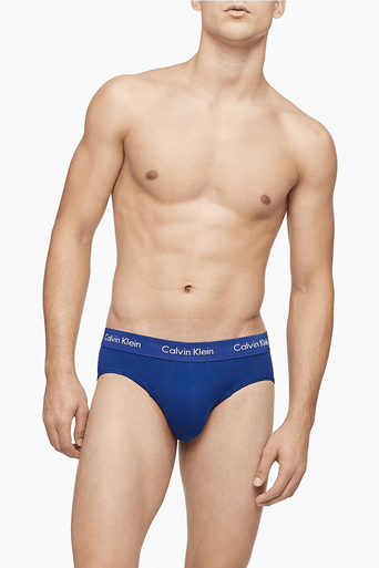 Calvin Klein NB2613 Stretch Hip Brief 3 Packs, Men's Cotton Underwear 