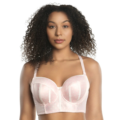 Parfait Charlotte Padded Underwire Longline Bra (6977)- Black Dot -  Breakout Bras