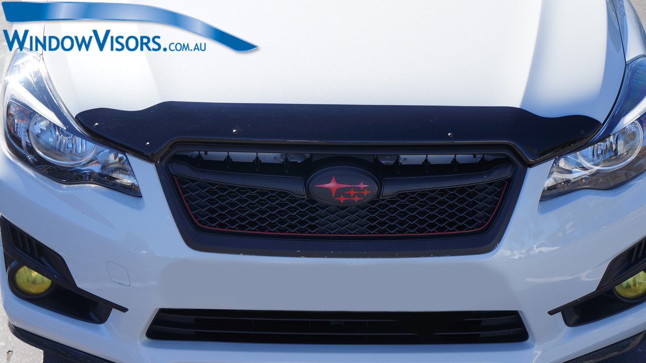 Front Hood Protector fits Subaru Xv  2012-2016 I Gloss Black Light Model