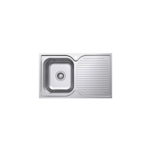 Single Bowl Sink with Right Hand Side Drainer, Stainless Steel