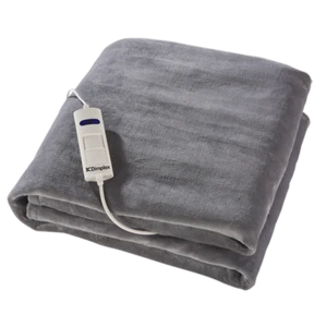 Dream Easy Micro Fleece Heated Throw Light Grey