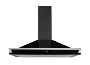 90cm Canopy Rangehood, Black