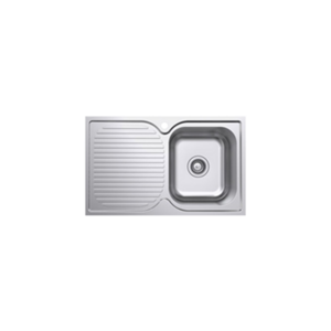 Single Bowl Sink with Left Hand Side Drainer, Stainless Steel