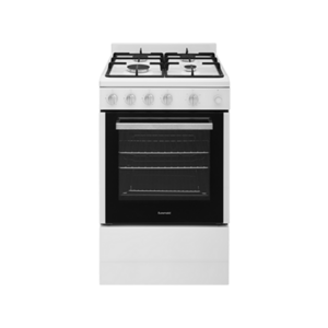 54cm Freestanding Gas Oven With Gas Cooktop, White