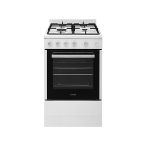 54cm Freestanding Gas Oven With Gas Cooktop, White