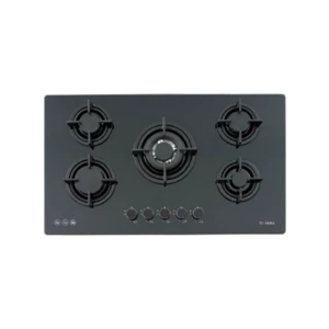 90cm Black Glass Gas Cooktop