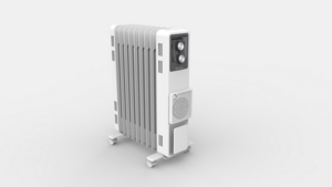 2.4KW White Oil Free Column with Turbo Fan