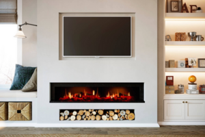 Real Flame Opti-V Double Inbuilt Electric Fires