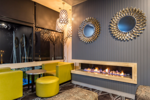 Real Flame Hybrid Gas Fireplace 1000