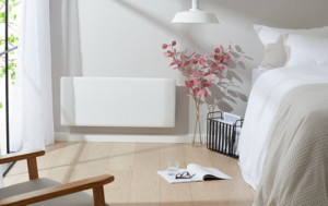 2kW Nobo Compact Panel Heater with Timer & Castors