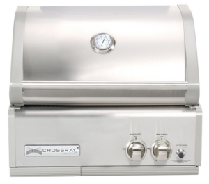 CROSSRAY 2 Burner Gas BBQ Inbuilt