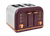 Accents Rose Gold 4 Slice Toaster