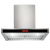60cm Flat Canopy Rangehood, Stainless with Black Glass