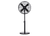 40cm High Velocity Pedestal Fan - Matte Black
