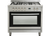 90cm Freestanding Electric Oven With Gas Cooktop, Stainless Steel