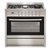 90cm Freestanding Electric Oven With Gas Cooktop, Stainless Steel