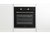 60cm 5 Function Built-In Oven, Black Glass