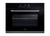 75cm 9 Function Built-In Oven, Black Glass