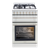54cm Freestanding Electric Oven with Gas Cooktop, White