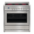 90cm Freestanding Electric Oven With Ceramic Cooktop, Stainless Steel