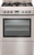 60cm Freestanding Electric Oven With Gas Cooktop, Stainless Steel