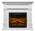 Kenton Mantel White 2kW Electric Fireplace