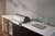 CROSSRAY eXtreme Premium Electric Outdoor Kitchen Double side cabinets with 1 x flat bench top, under bench sink and double fridge - white benchtop