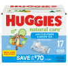 Huggies Natural Care Baby Wipes, Refreshing Clean (17 flip-top pks., 1088 ct.) - *In Store