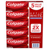 Colgate Optic White Advanced Teeth Whitening Toothpaste, Sparkling White (4.2 oz., 5 pk.) - [From 72.00 - Choose pk Qty ] - *Ships from Miami
