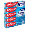 Colgate Max Fresh Toothpaste with Mini Breath Strips, Cool Mint (7.3 oz., 5 pk) - [From 49.00 - Choose pk Qty ] - *Ships from Miami