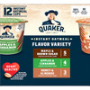 Quaker Instant Oatmeal Express Cups, Variety Pack (1.68 oz., 12 pk.) - [From 57.00 - Choose pk Qty ] - *Ships from Miami