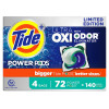 Tide Power PODS + Ultra OXI with Odor Eliminators Laundry Detergent Pacs (72 ct.) - [From 105.00 - Choose pk Qty ] - *Ships from Miami