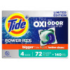 Tide Power PODS + Ultra OXI with Odor Eliminators Laundry Detergent Pacs (72 ct.) - [From 84.00 - Choose pk Qty ] - *Ships from Miami