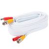 Postta 30Feet (9m ) All-in-One CCTV Video (BNC) + Power Cables , White - 4 Pack Kit - [From 79.00 - Choose pk Qty ] - *Ships from Miami