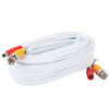 Postta 50Feet (15m ) All-in-One CCTV Video (BNC) + Power Cables , White - 4 Pack Kit - [From 91.00 - Choose pk Qty ] - *Ships from Miami