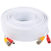 Postta 130Feet (39m ) All-in-One CCTV Video (BNC) + Power Cables , White - 4 Pack Kit - [From 122.00 - Choose pk Qty ] - *Ships from Miami
