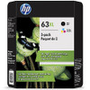 HP 63XL (L0R44BN) High-Yield Original Ink Cartridges, Black/Tri-Color (2 pk.) - *Pre-Order