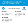 HP 63XL (L0R44BN) High-Yield Original Ink Cartridges, Black/Tri-Color (2 pk.) - *Pre-Order