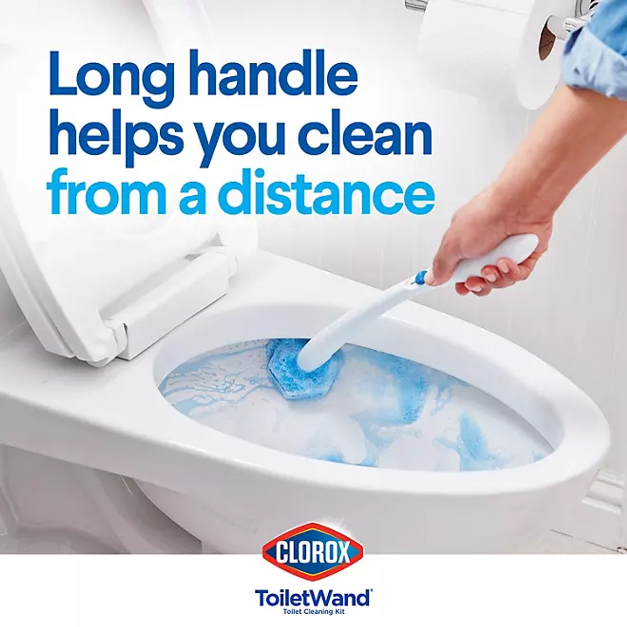 Clorox ToiletWand Disposable Toilet Cleaning System (1 ToiletWand Handle + 36 Disinfecting Refills) - *In Store