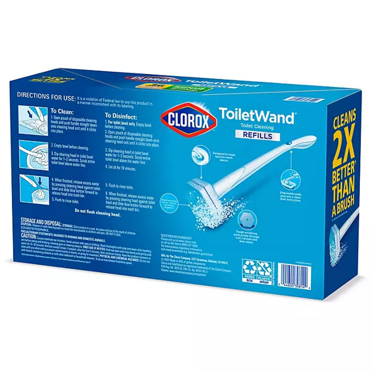 Clorox ToiletWand Disposable Toilet Cleaning System (1 ToiletWand Handle + 36 Disinfecting Refills) - *In Store