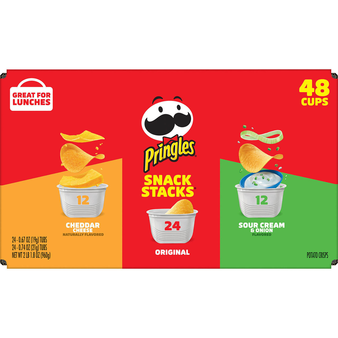 Pringles Potato Crisps Chips, Variety Pack, Snacks Stacks (33.8 oz. box, 48 ct.) - *In Store