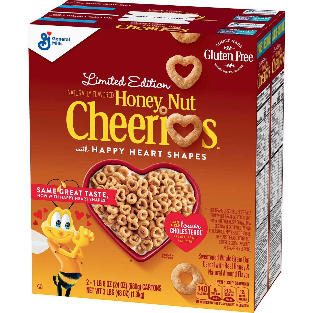 Honey Nut Cheerios Gluten-Free Cereal (24 oz., 2 pk.) - *In Store