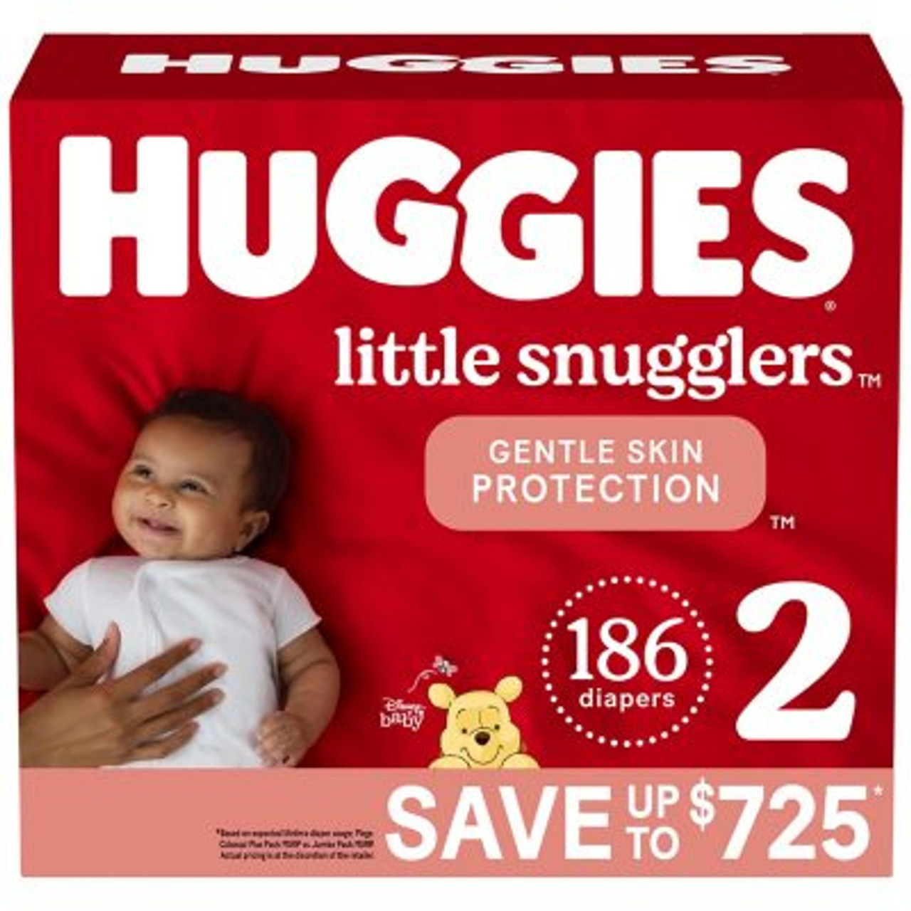 Huggies Little Snugglers Diapers Size 2  (186 ct.) - *Pre-Order