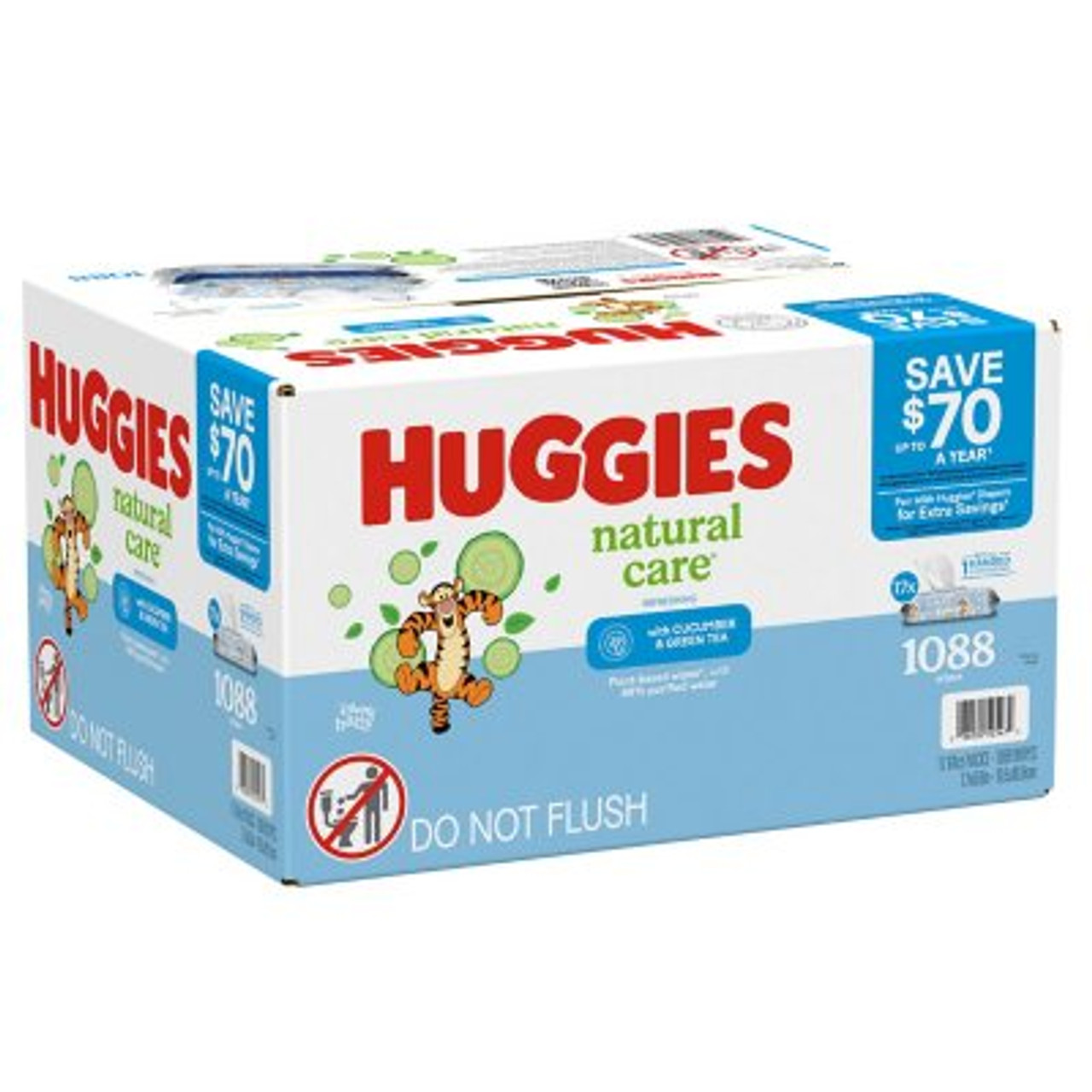 Huggies Natural Care Baby Wipes, Refreshing Clean (17 flip-top pks., 1088 ct.) - *Pre-Order