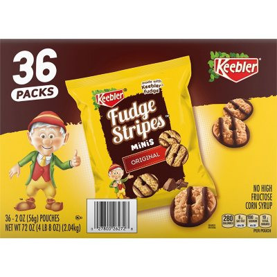 Keebler Mini Fudge Stripe Cookies 72 Ounce 36 Count Pouches in Carton - *In Store